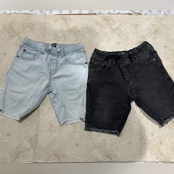 GAP Other - GAP boys denim shorts bundle size M. Light was and black wash.